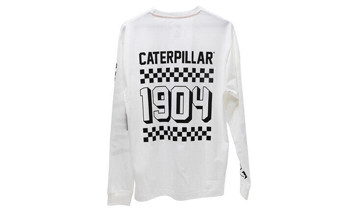 Load image into Gallery viewer, Caterpillar Long Sleeve Top Limited Edition T Shirt - White
