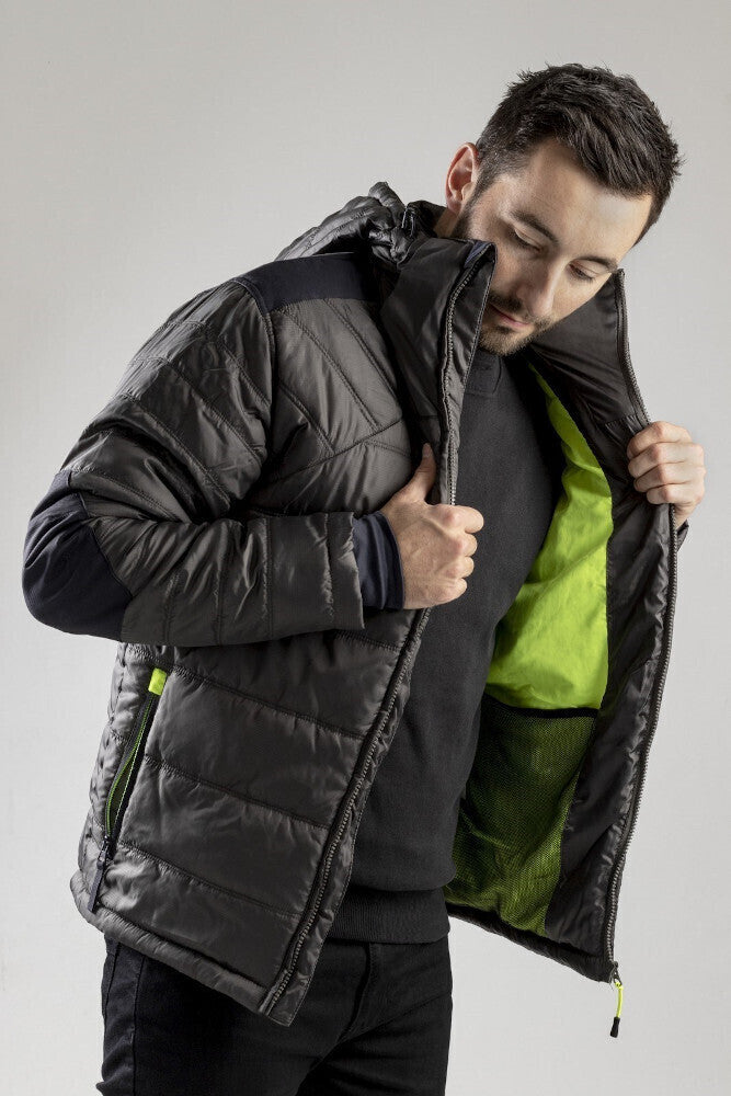 Load image into Gallery viewer, Caterpillar Mens Triton Boreas Quilted Insulated Puffer Jacket - Dark Shadow
