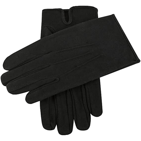 Dents Mens Cotton Dress Gloves With Palm Vent And 3-Point Stitch Detail
