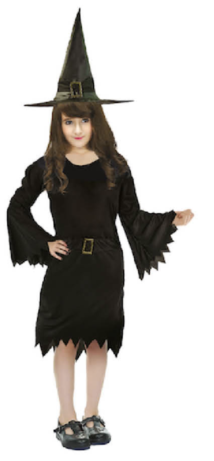 Load image into Gallery viewer, Children Classic Witch Costume Halloween Wicked Party Dress Up - Black

