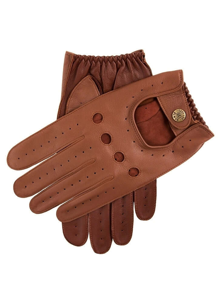 Load image into Gallery viewer, Dents Waverley Mens Leather Driving Gloves - English Tan
