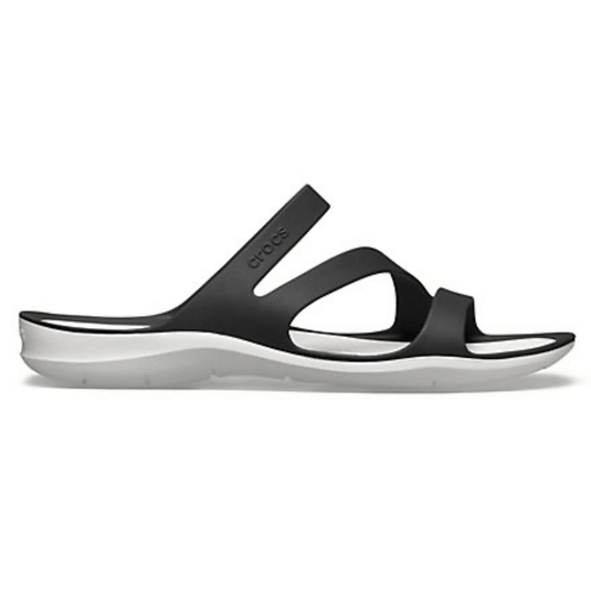 Crocs Womens Swiftwater Sandals Ladies Footwear - Black/White