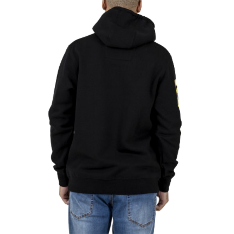 Load image into Gallery viewer, Caterpillar Triton Block Hoody Hooded Sweat Hoodie Jumper - Black/Yellow
