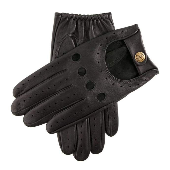 Dents Delta Mens Classic Leather Driving Gloves - Black | Adventureco