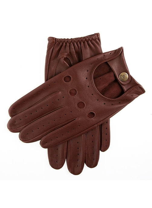 Dents Delta Mens Classic Leather Driving Gloves - English Tan | Adventureco