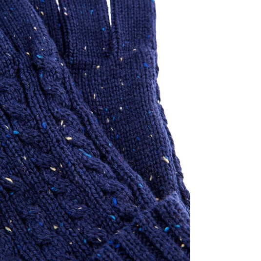 Dents Fareham Mens Cable Knit Gloves - Royal Blue | Adventureco