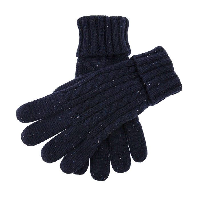 Dents Fareham Mens Cable Knit Gloves - Royal Blue