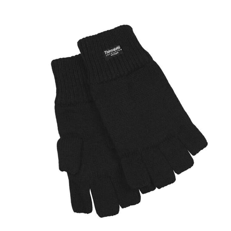 Load image into Gallery viewer, Dents 3M Thinsulate Womens Fingerless Knit Gloves Polar Insulation Thermal
