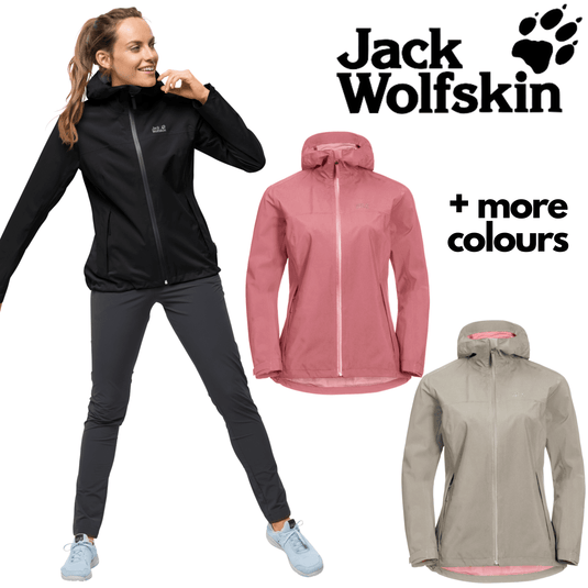 Jack Wolfskin Womens JWP Shell Jacket Hoodie Warm Winter Jumper Waterproof | Adventureco