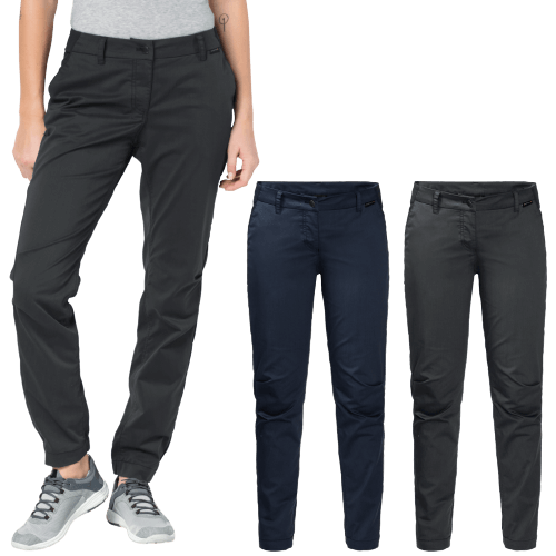 Load image into Gallery viewer, Jack Wolfskin Womens Organic Cotton Pants Trousers Hiking Trekking Water Repellent | Adventureco
