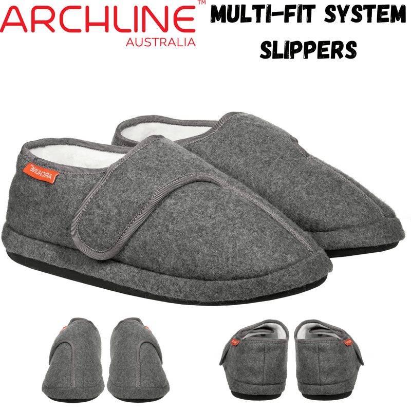 Load image into Gallery viewer, ARCHLINE Orthotic Plus Slippers Closed Scuffs Extra Wide
