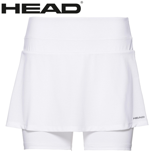 HEAD Girls Youth Emma Skort Shorts Tennis Training Sports - White