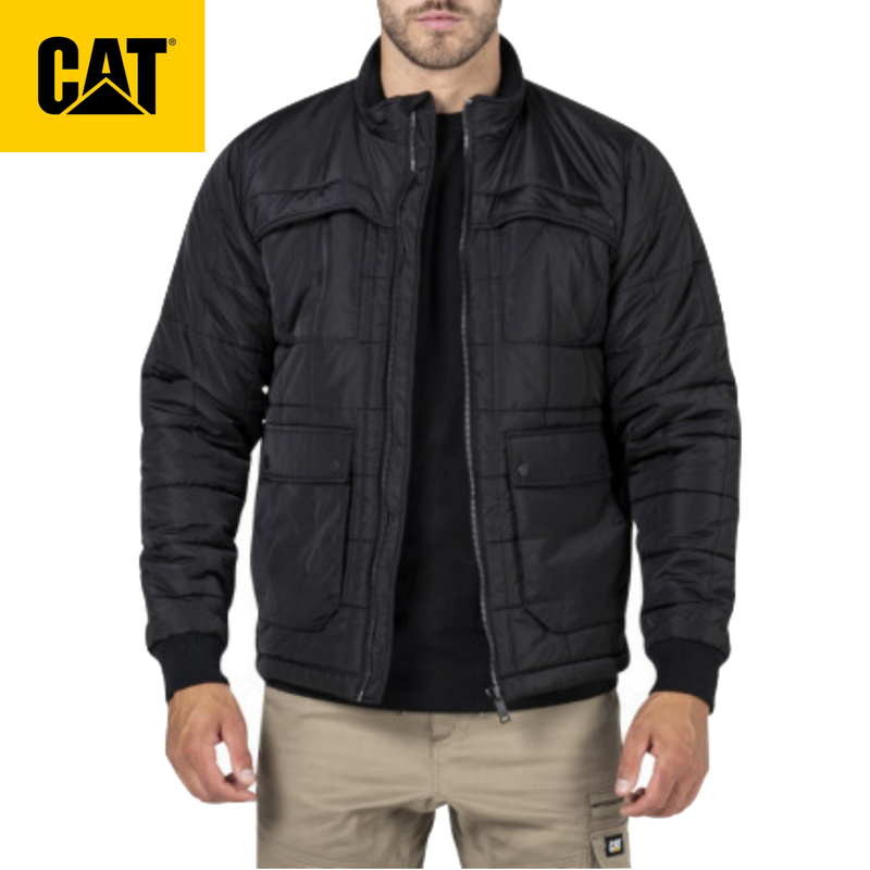 Load image into Gallery viewer, CAT Mens Terrain Winter Warm Jacket Caterpillar - Black
