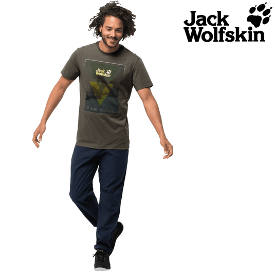 Jack Wolfskin Mountain T Mens Short-Sleeve T-shirt Quick-drying Cotton Top