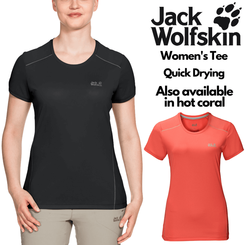 Load image into Gallery viewer, Jack Wolfskin Womens Rock Chill Tee T Shirt Top Quick Drying

