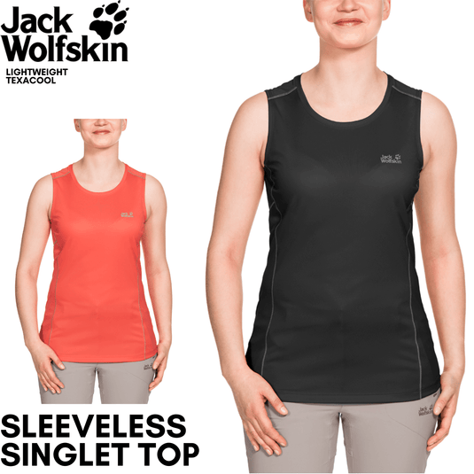 Jack Wolfskin Womens Singlet Top Sleeveless Active Sports Gym Running | Adventureco