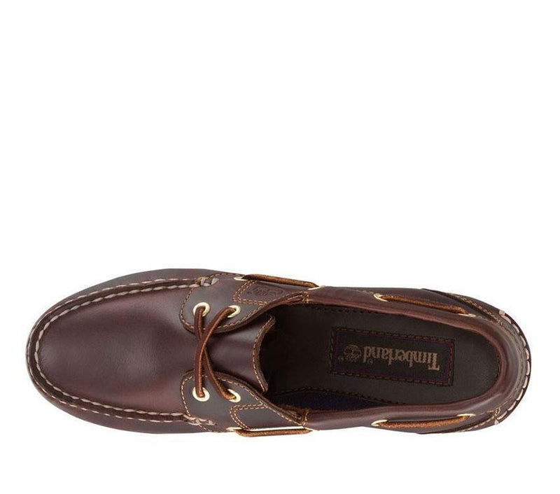 Load image into Gallery viewer, Timberland Womens Classic Amherst 2 Eye Boat Shoes Leather Loafers Flat - Brown
