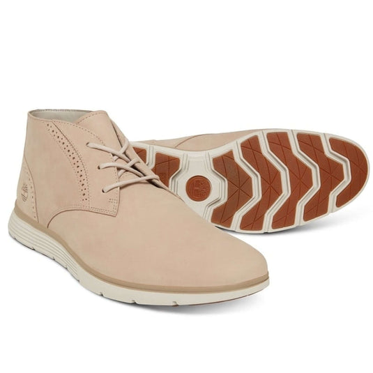 Timberland Mens Franklin Park Brogue Chukka Casual Shoes Boots - Light Beige