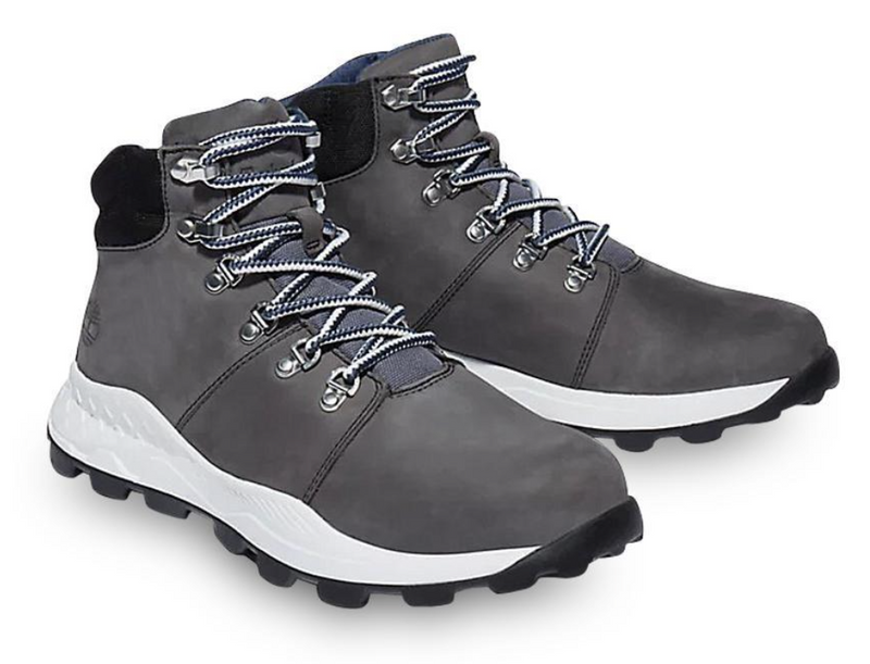 Timberland Mens Brooklyn Lightweight Hiker Boots Mid Grey Nubuck Adventureco