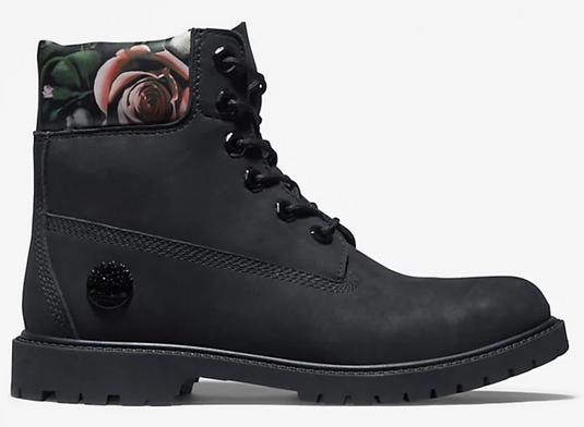 Timberland Womens Heritage 6 Inch Waterproof Winter Leather Boot - Black