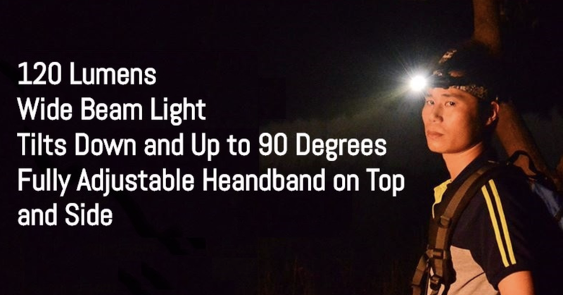Load image into Gallery viewer, 3 Mode Headlamp w COB LED Head Torch Adjustable Headband Wide Beam Light Camping Running
