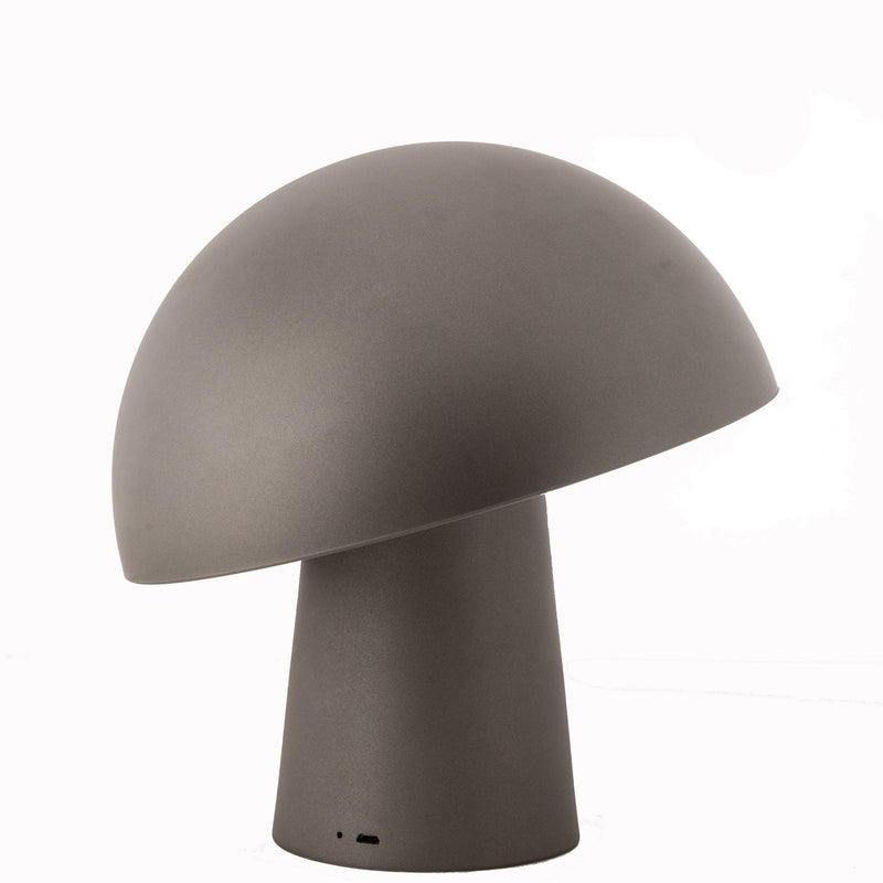 Load image into Gallery viewer, LED Cordless Mushroom USB Rechargeable Table Lamp Dimming Night Light - Steel Grey
