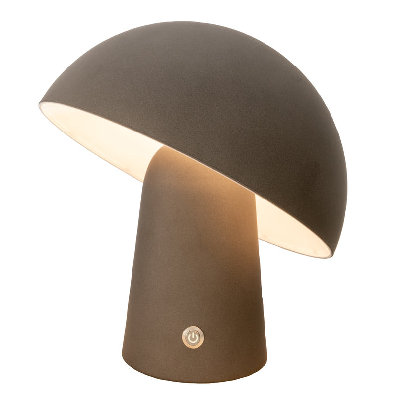 Load image into Gallery viewer, LED Cordless Mushroom USB Rechargeable Table Lamp Dimming Night Light - Steel Grey
