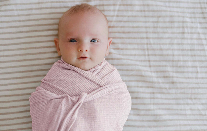 Load image into Gallery viewer, Ponchik Babies + Kids - Ribbed Swaddle Jersey Wrap - Love
