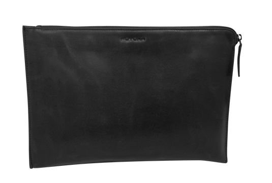 Futura Mens Document Satchel College School Office Travel Bag - Black