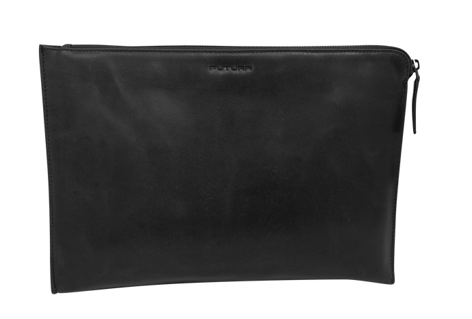 Futura Mens Document Satchel College School Office Travel Bag - Black
