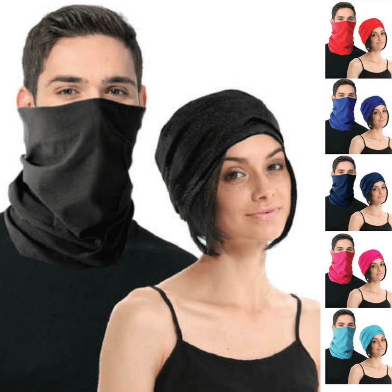 Load image into Gallery viewer, Seamless Tube Bandana Head Scarf Face Cover Mask Gaiter Ski Snow - Plain Colours
