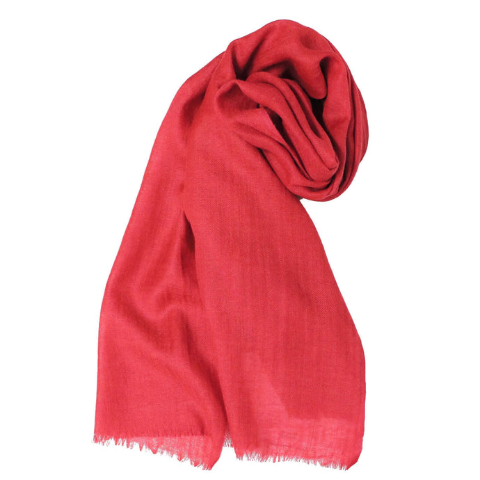 Dents 100% Pure Wool Ladies Woven Scarf Warm Winter Neck Wrap - Berry Red | Adventureco