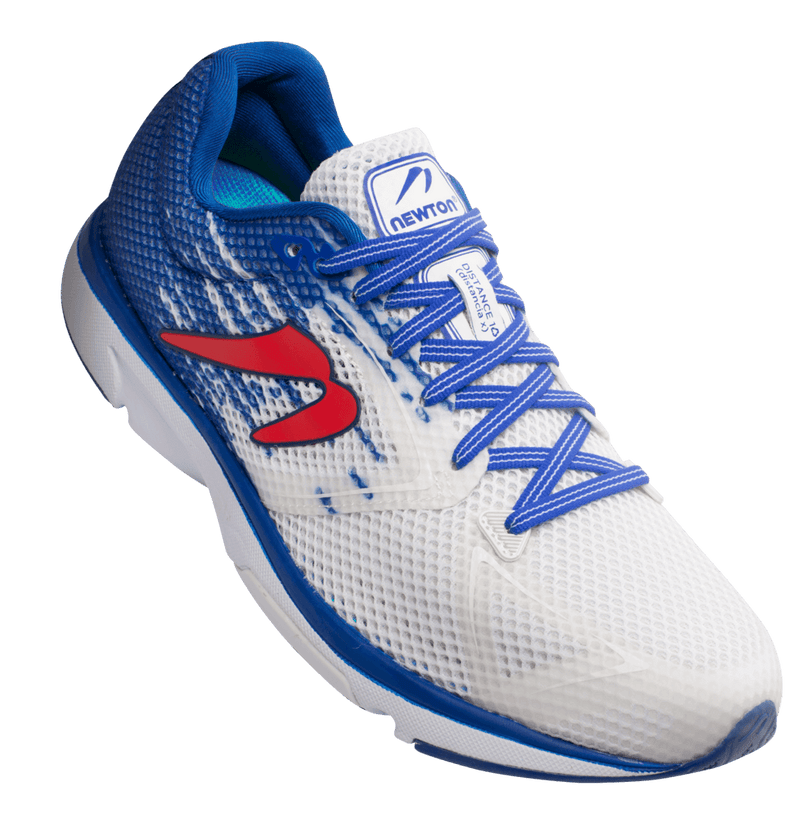 Load image into Gallery viewer, Newton Mens Distance Running Shoes Runners Sneakers - White/Royal Blue
