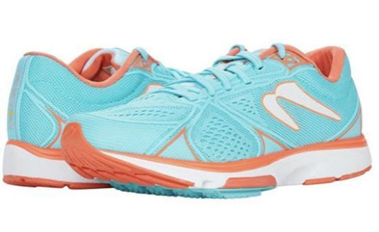 Newton Womens Kismet Running Shoes Runners Sneakers - Cyan/Orange