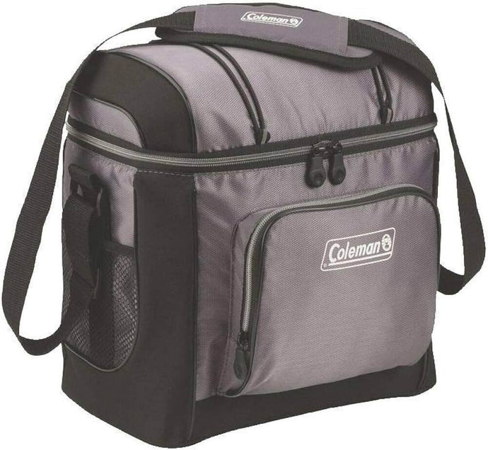 Coleman 16 Can Soft Cooler Insulated Outdoor Camping Picnic Bag - Grey | Adventureco