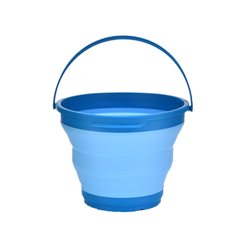 Load image into Gallery viewer, 7 Litre Foldable Collapsible Silicone Bucket for Home/Hiking/Camping/Fishing - Blue
