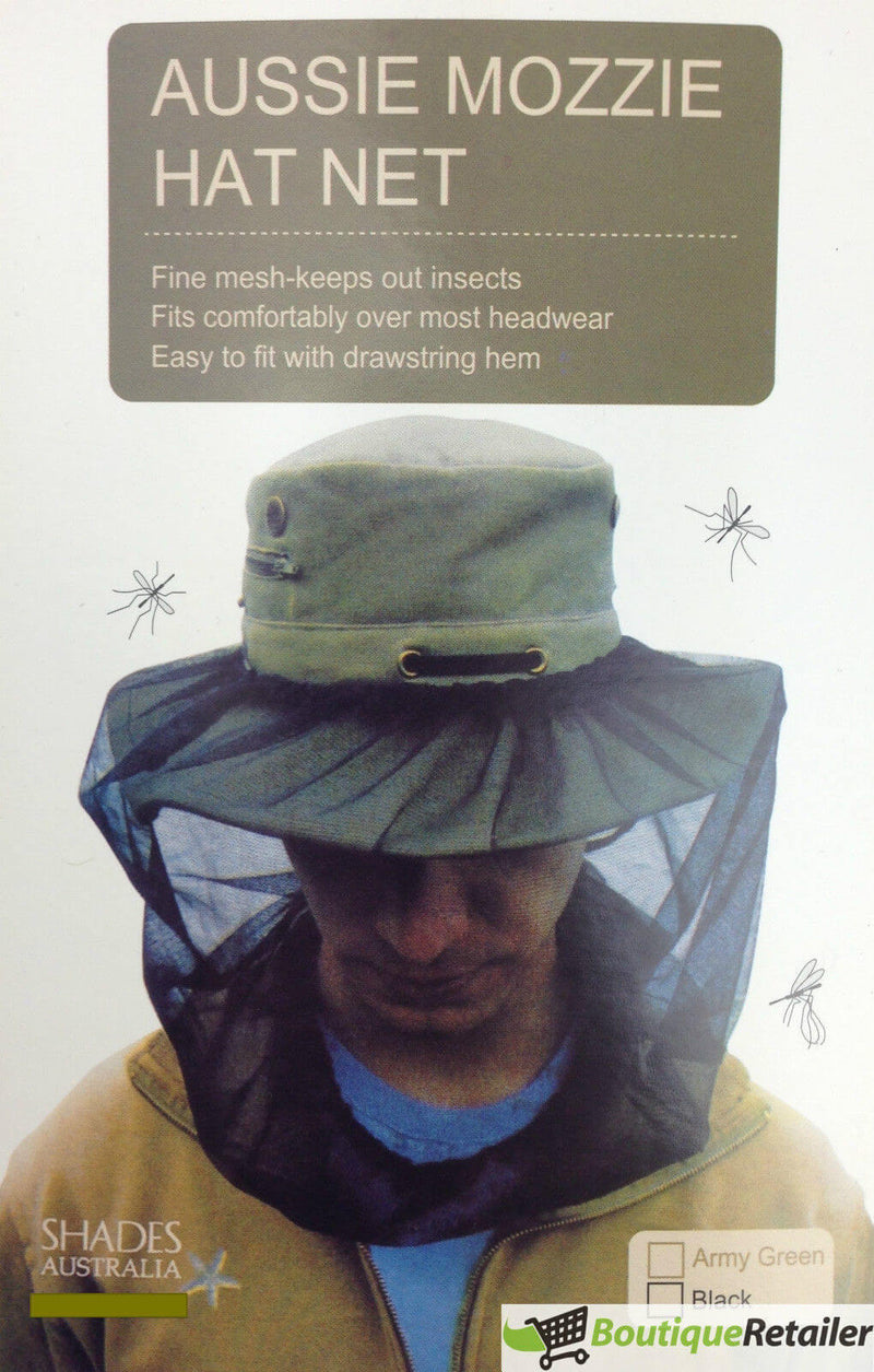 Load image into Gallery viewer, Mosquito Hat Net Head Protector Bee Bug Mesh Insect Mozzie Fishing Fly - Black
