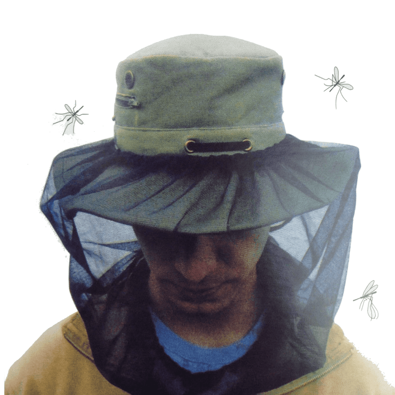 Load image into Gallery viewer, Mosquito Hat Net Head Protector Bee Bug Mesh Insect Mozzie Fishing Fly - Black
