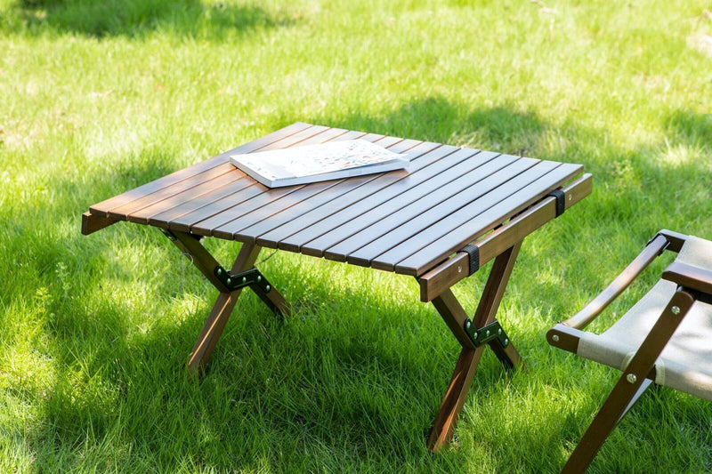 Load image into Gallery viewer, Foldable Bamboo Outdoor Camping Table - Small
