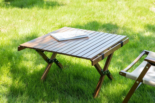 Foldable Bamboo Outdoor Camping Table - Small