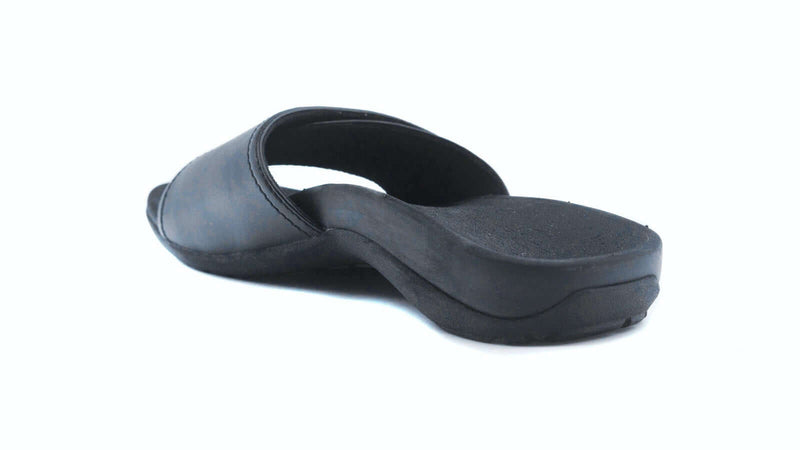 Load image into Gallery viewer, Axign Orthotic Slides Slip On Thongs Slippers Flip Flops - Black
