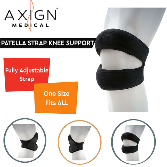 Axign Medical Knee Support Strap Brace Runner Tennis Football Sports Patella