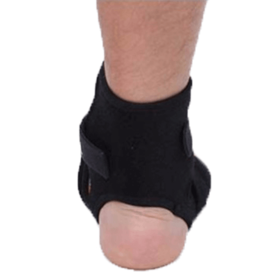 AXIGN Medical Ankle Support Brace Corrector Strap Elastic Adjustable Compression - Black