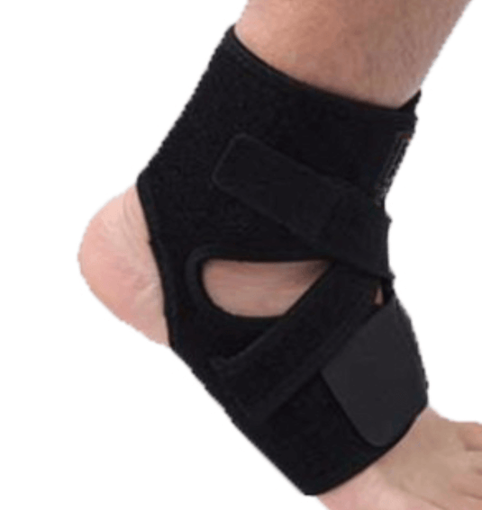 AXIGN Medical Ankle Support Brace Corrector Strap Elastic Adjustable Compression - Black