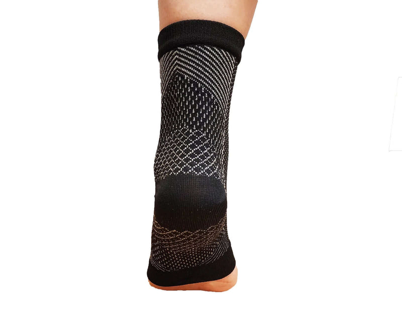 Load image into Gallery viewer, 1 Pair AXIGN Medical Plantar Fasciitis Compression Sock Ankle Sleeve Support - Black
