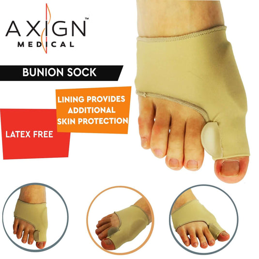 1 Pair Axign Medical Grade Bunion Sock Joint Pain Support Sleeve Separator