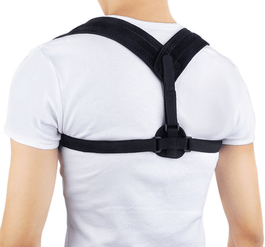 AXIGN Medical Posture Support Back Support Brace Corrector Strap Lumbar - Black