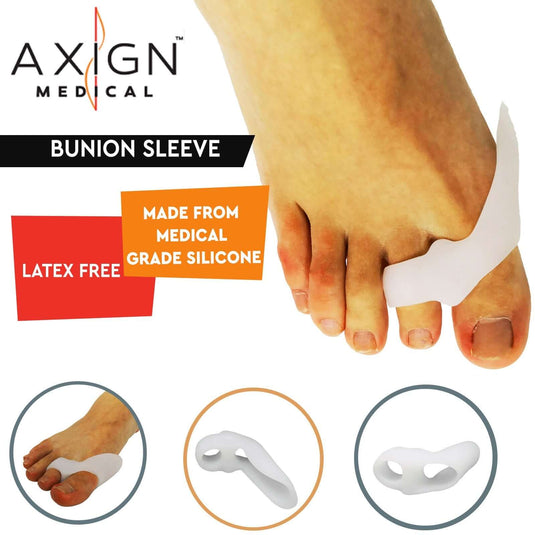 1 Pair Axign Medical Bunion Sleeve Separator Pain Relief Alignment