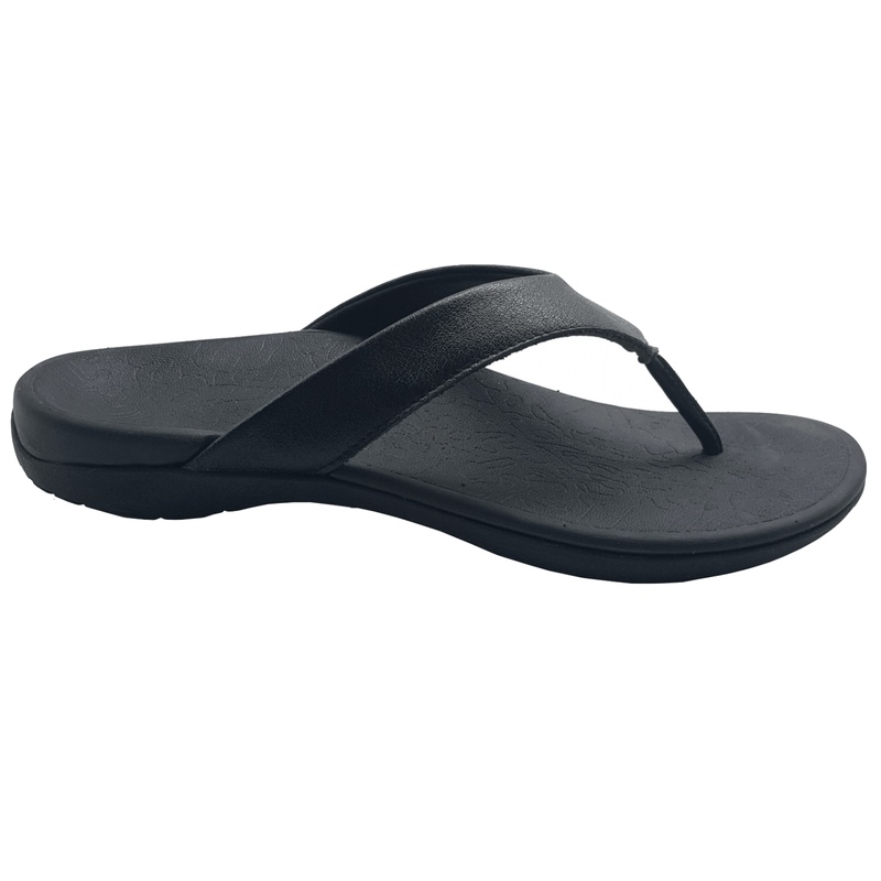 Load image into Gallery viewer, AXIGN 90 Mile Orthotic Arch Support Flip Flops Thongs w Leather Strap Archline
