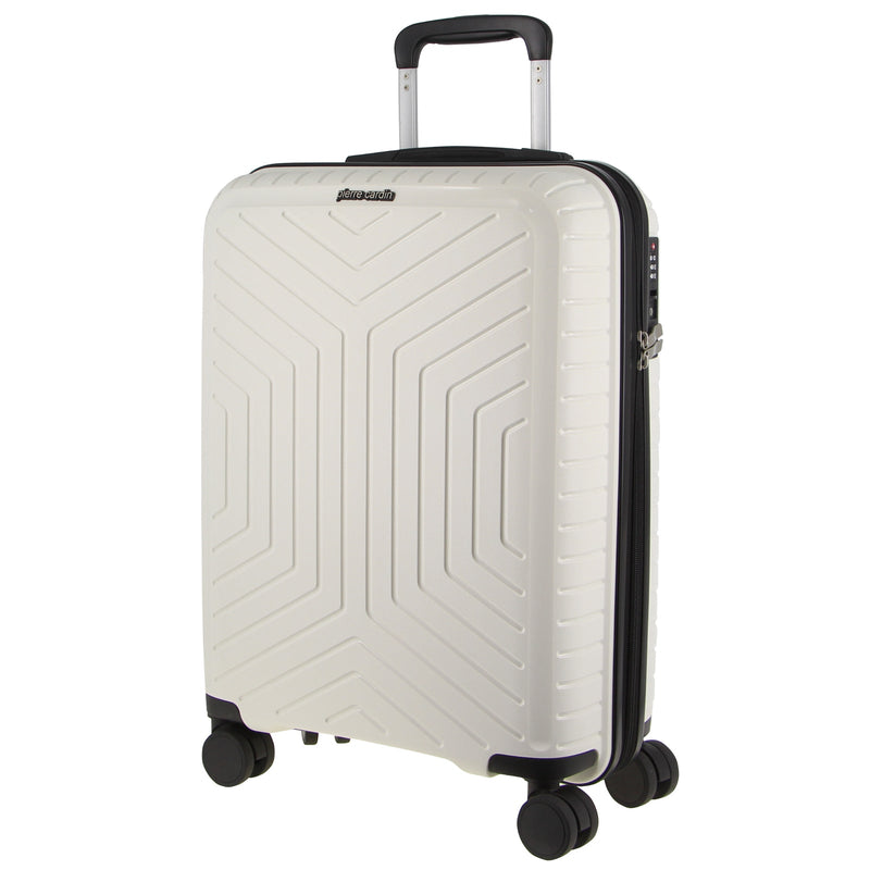 Load image into Gallery viewer, Pierre Cardin 65cm Medium Hard-Shell Suitcase Travel Luggage Bag - White
